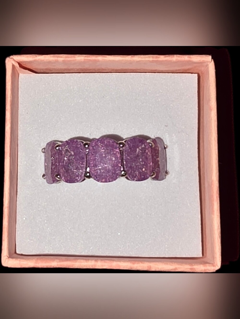 Purple Bomb Party Band Ring
